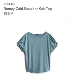 Colette Romey Cold Shoulder Top - Size M (NWT)